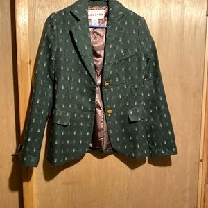 Green Patterned Blazer